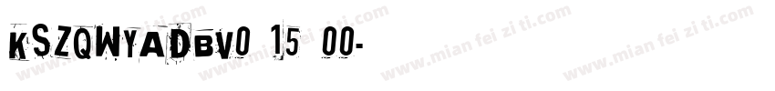 KSZQWYADBV0 15 00字体转换